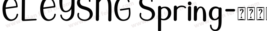 ELEYSNG Spring字体转换
